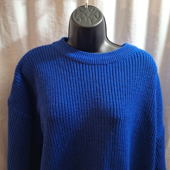 Roman's blue knitted sweater size 1X - Picture 2 of 5